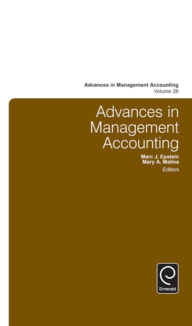 Book cover image for Advances in Management Accounting ISBN: 9781784416522